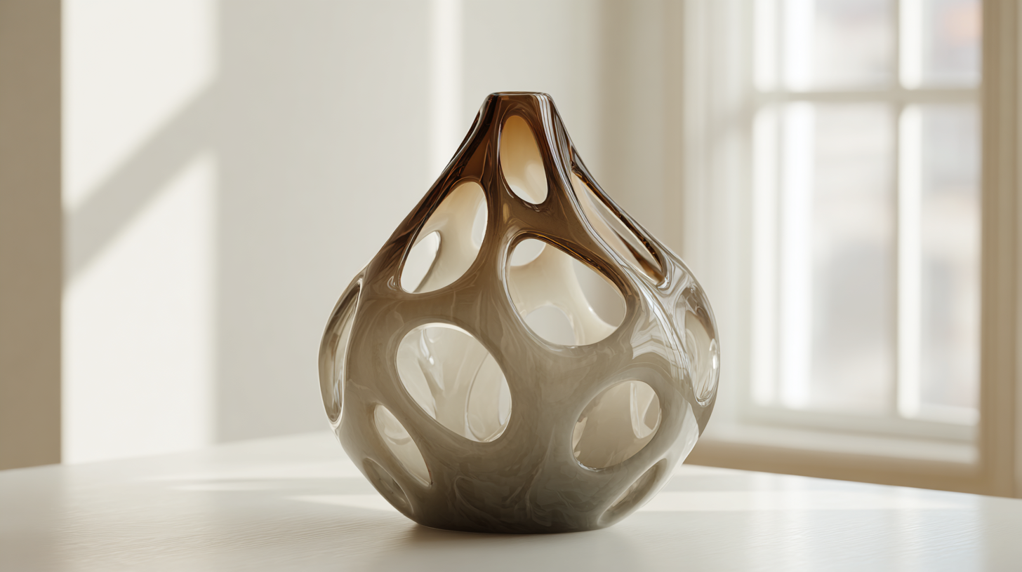 Vaso feito de Resina Epoxi